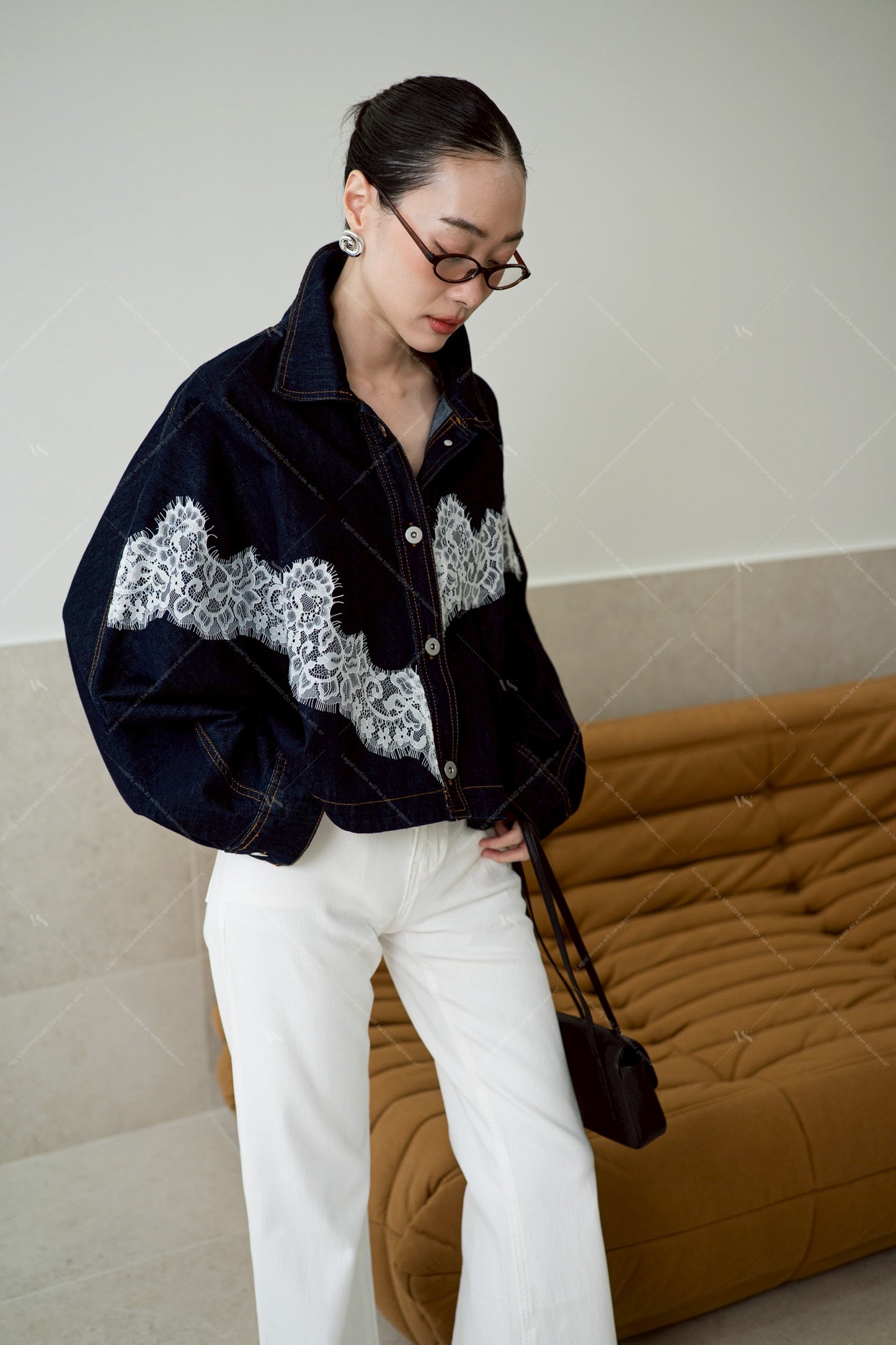 Denim Desire Shacket Black
