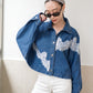 Denim Desire Shacket Blue Dark