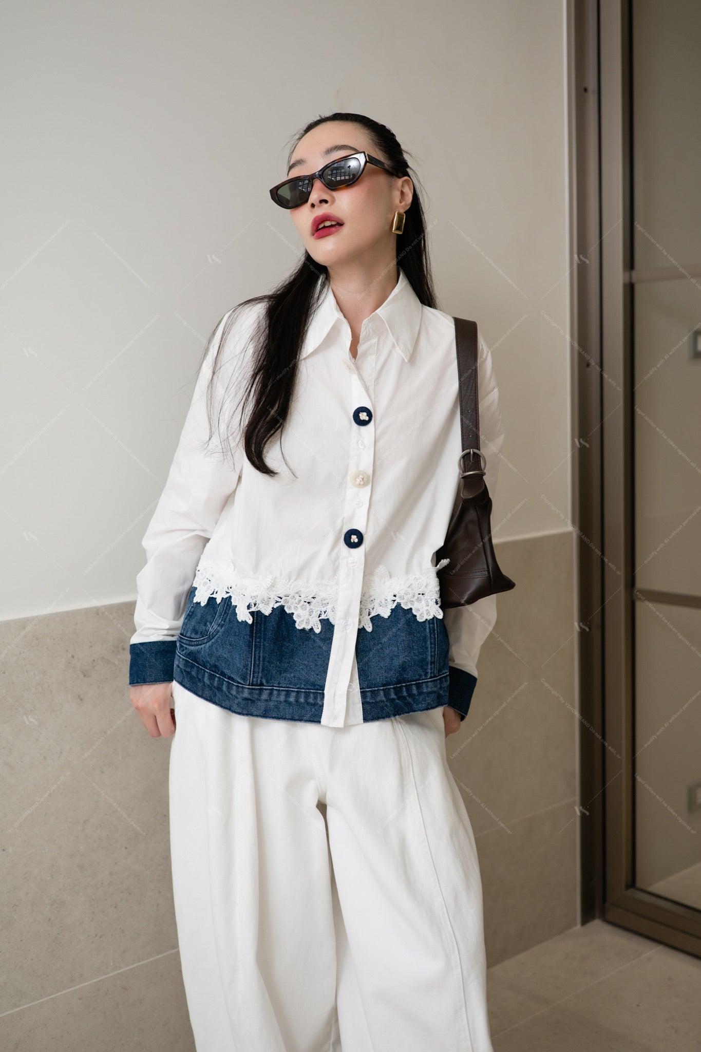 Denim Love white