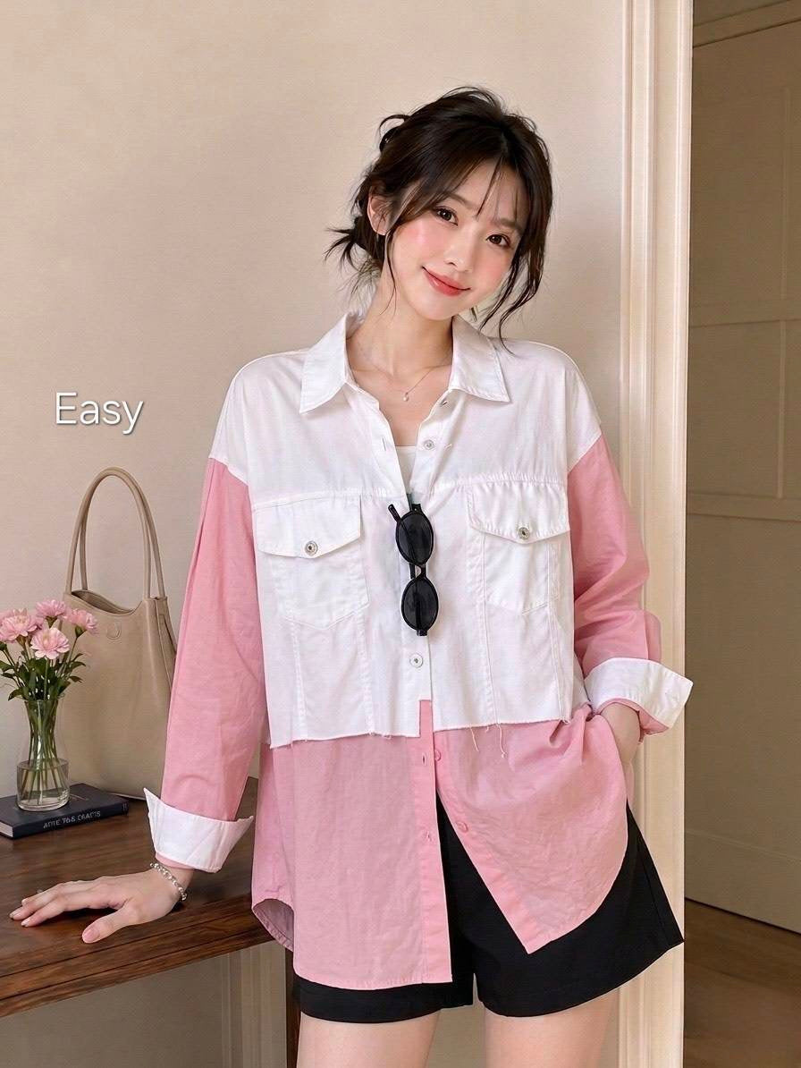 Denim Salsa Green Pink