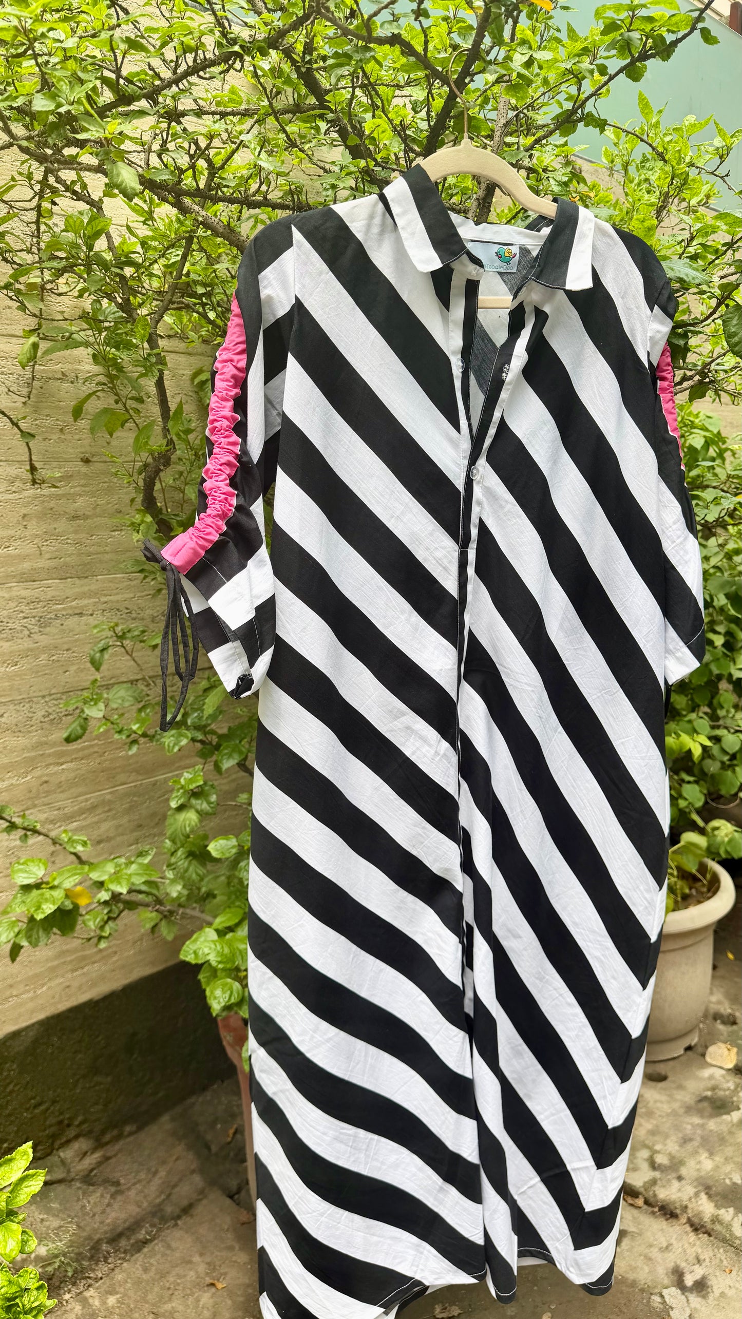 Striped sass dress