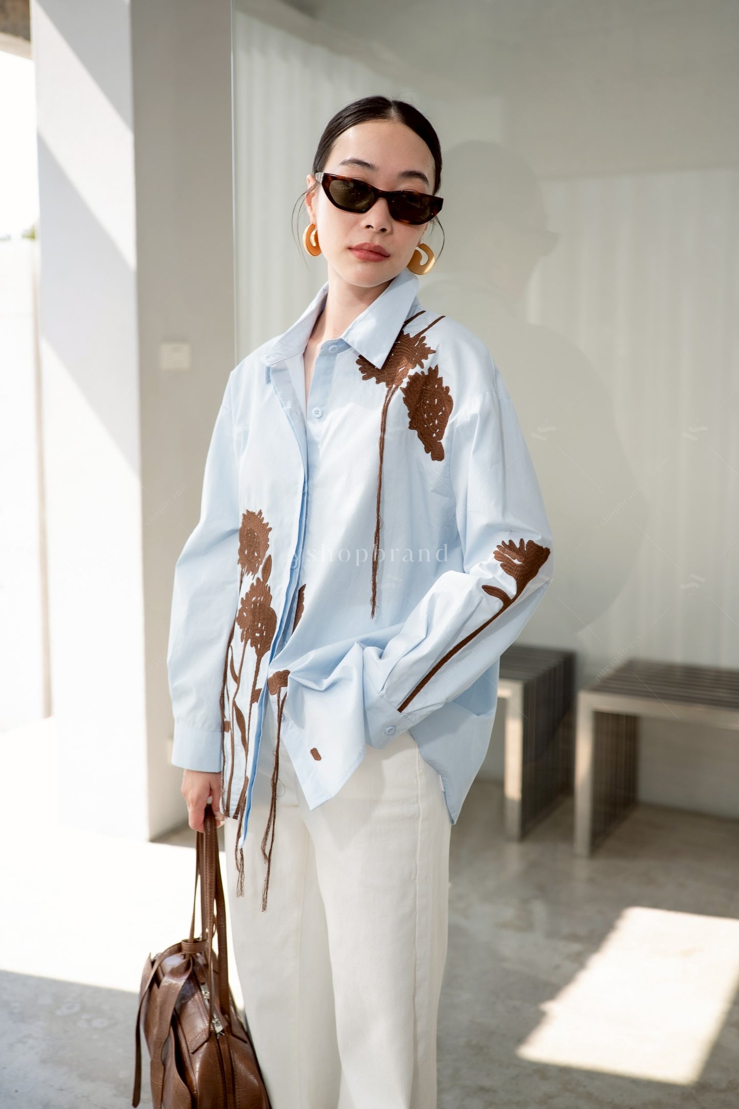 Blossom love shirt Blue