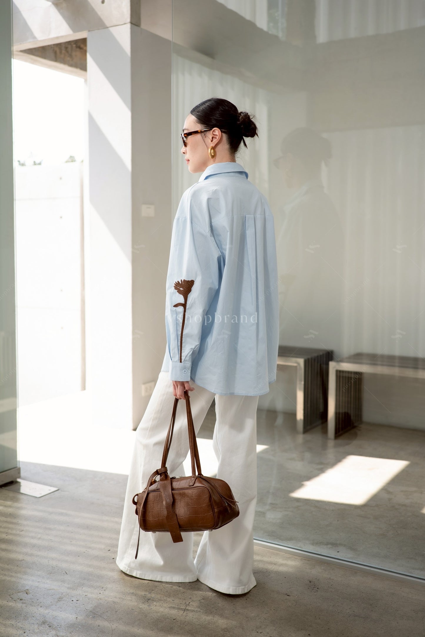 Blossom love shirt Blue