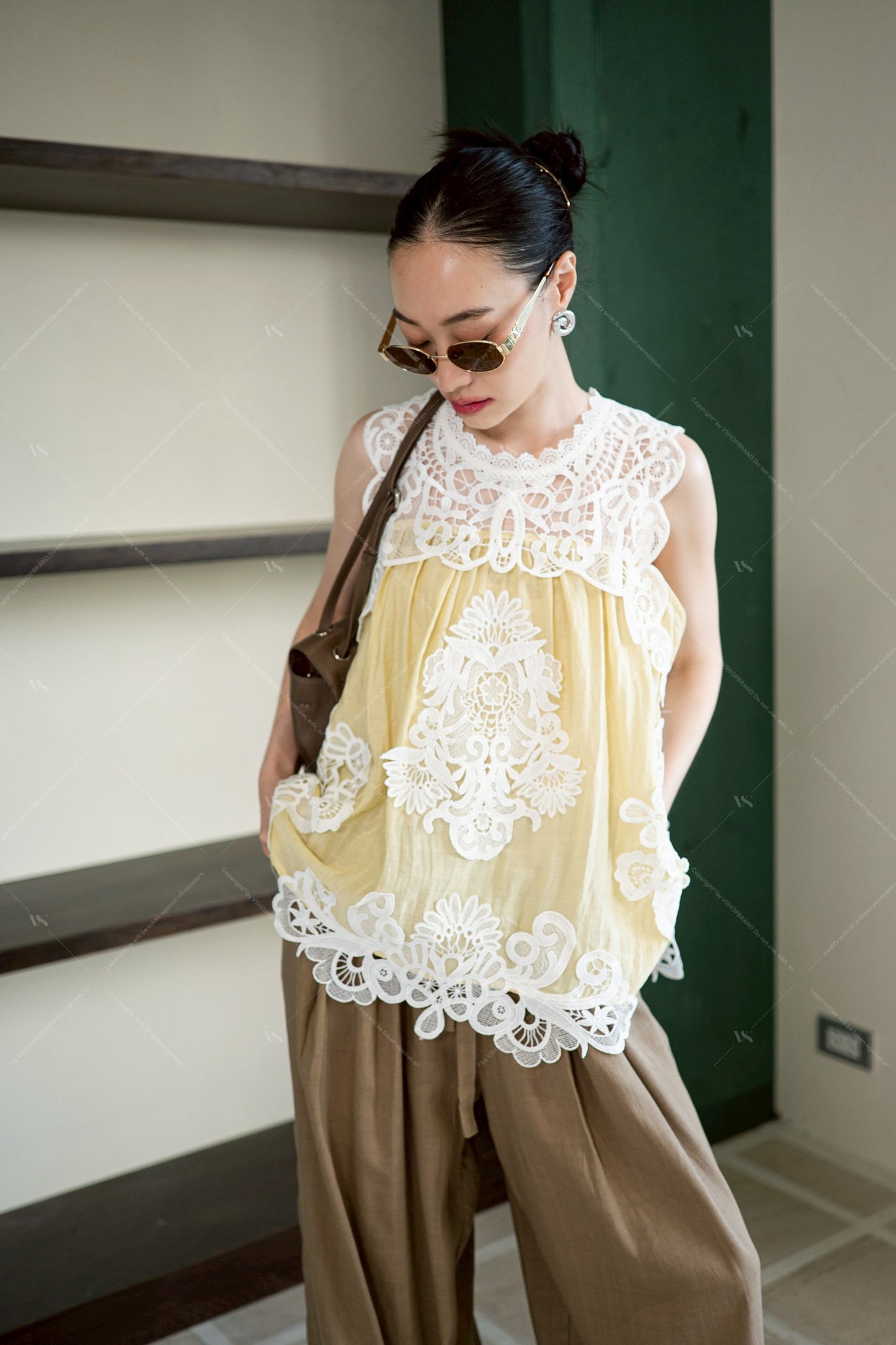Capri Top Yellow