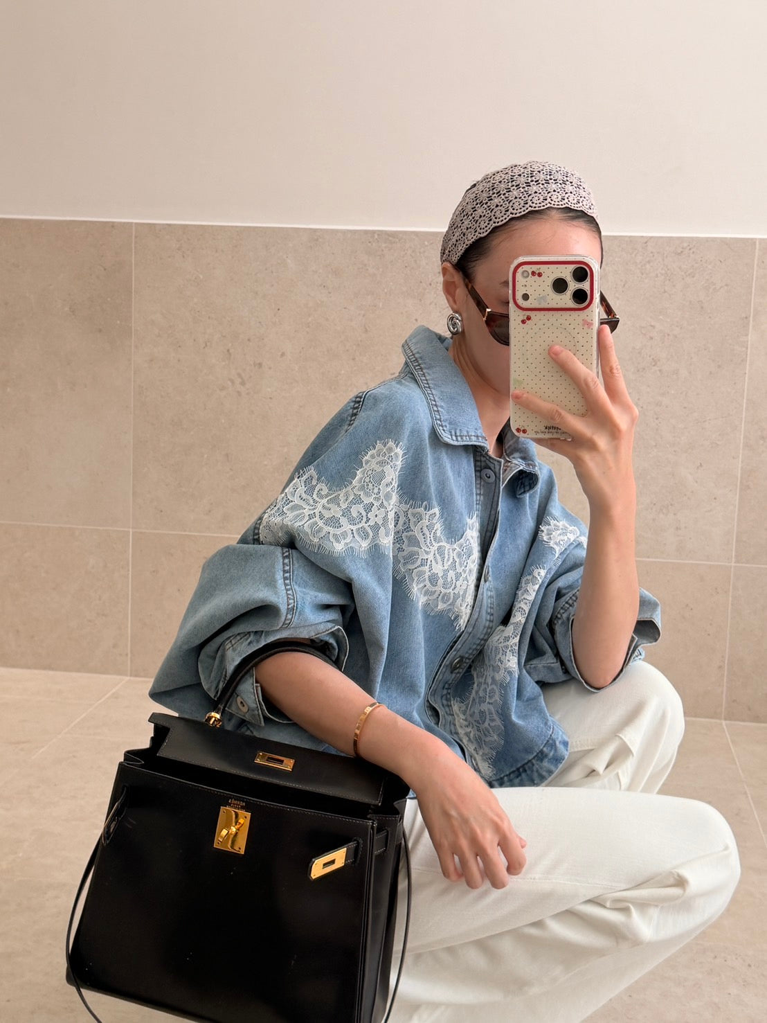 Denim Desire Shacket Blue Light