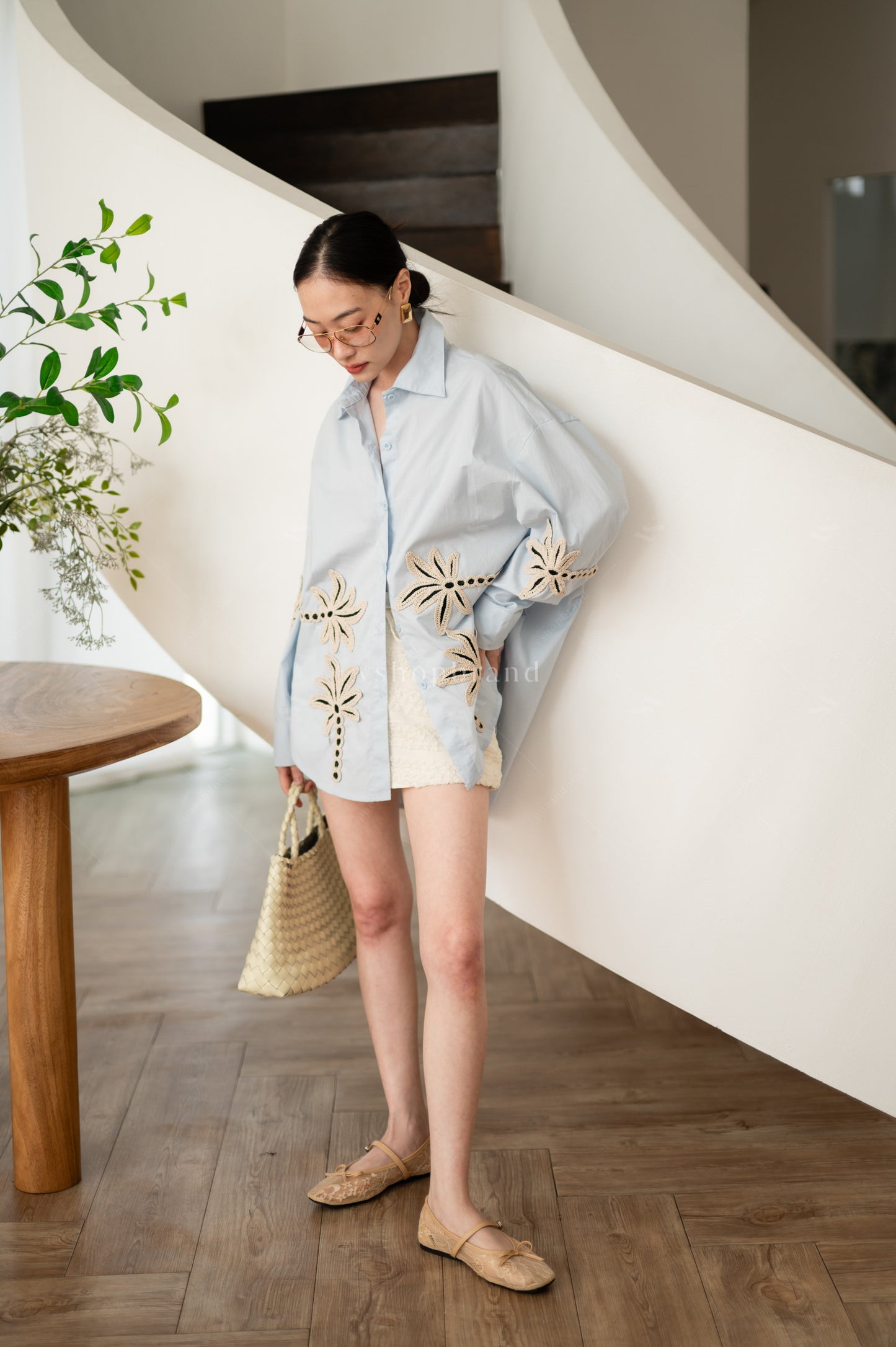 Flora Shirt Blue