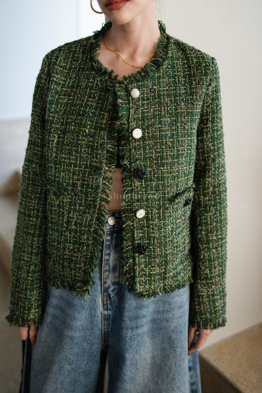 Tweed Green dream blazer