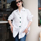 Bejewelled Shirt White