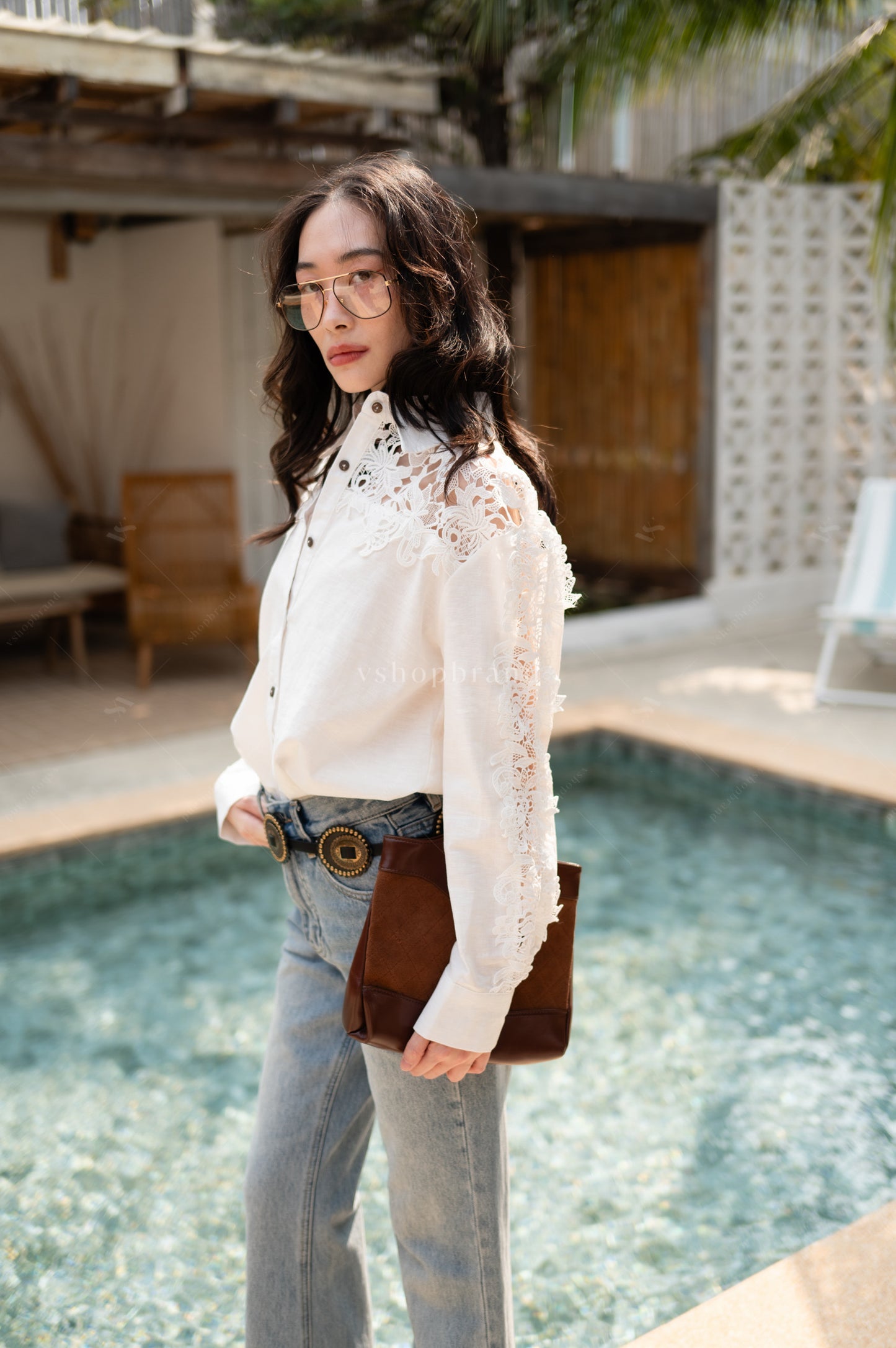 Serena Shirt White