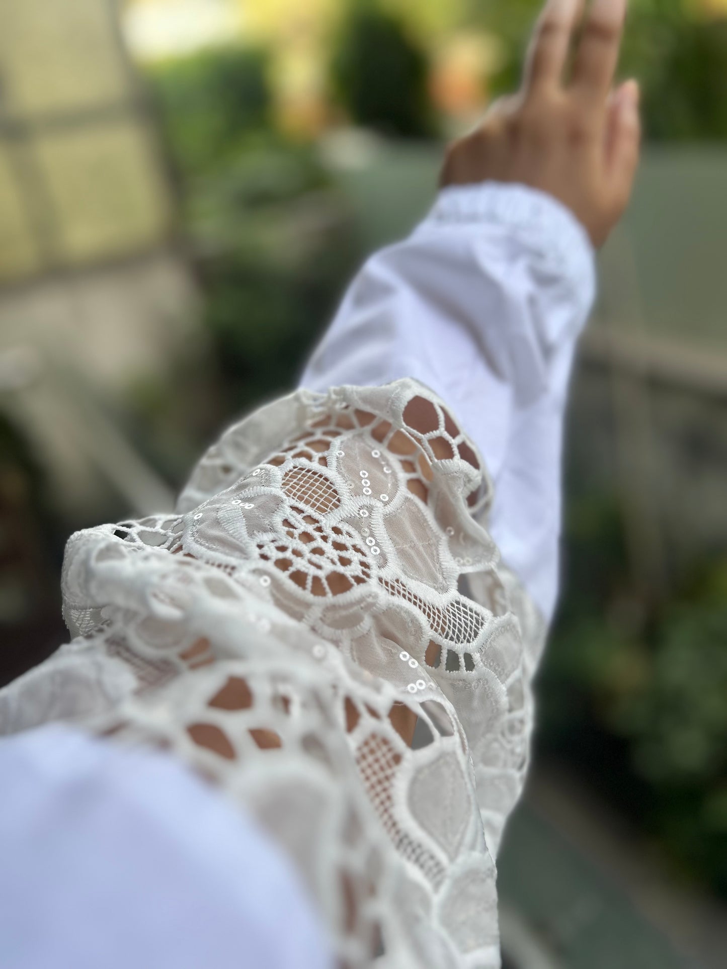 Lace around Shirt