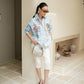Cross stitch Queen shirt Blue