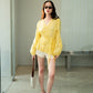Lace Love Shirt Mango yellow