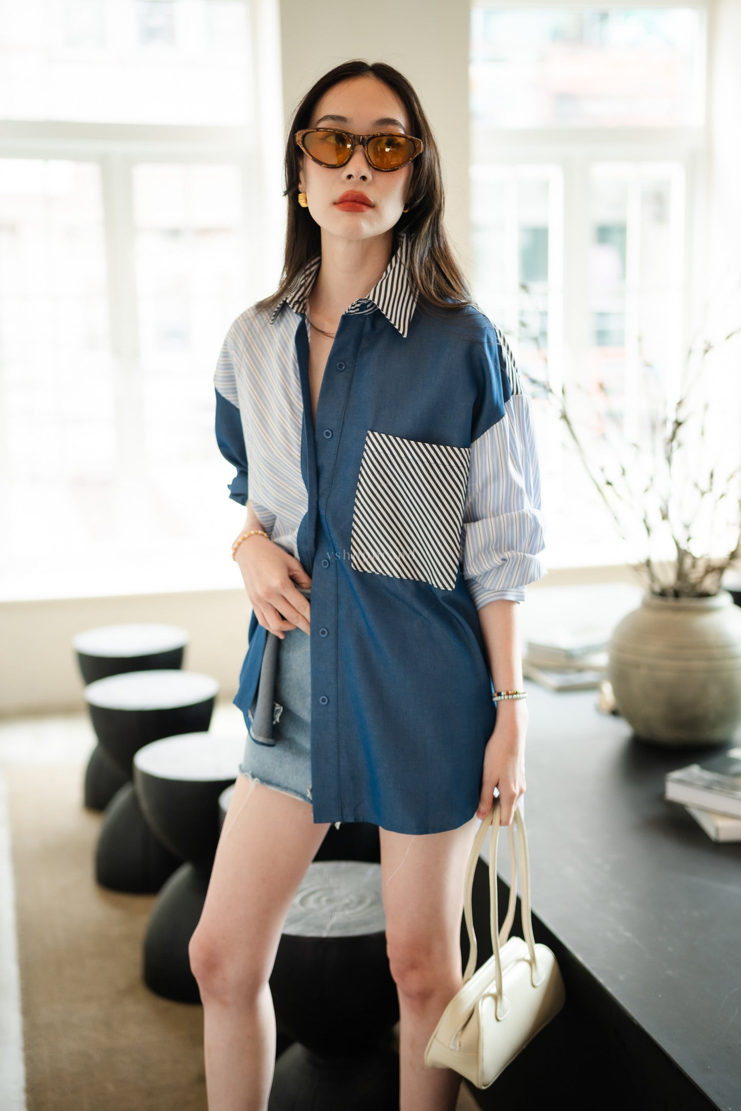 Maze shirt blue