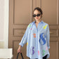 Oversize Style Shirt lucky number BLUE