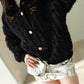 Faux Fur sweater Black