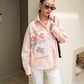 Cross stitch Queen shirt Pink