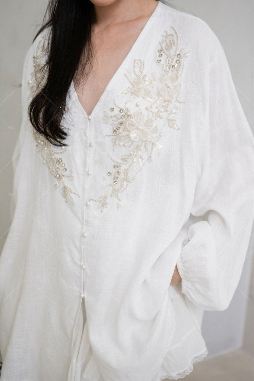 Santorini Saz shirt White