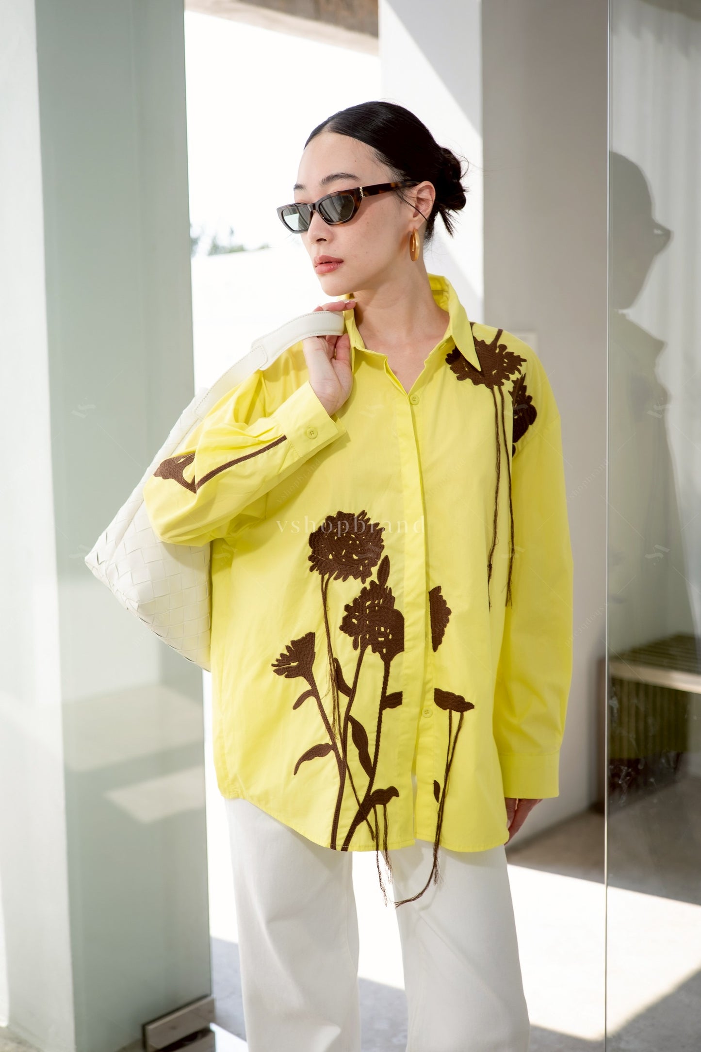 Blossom love shirt Yellow