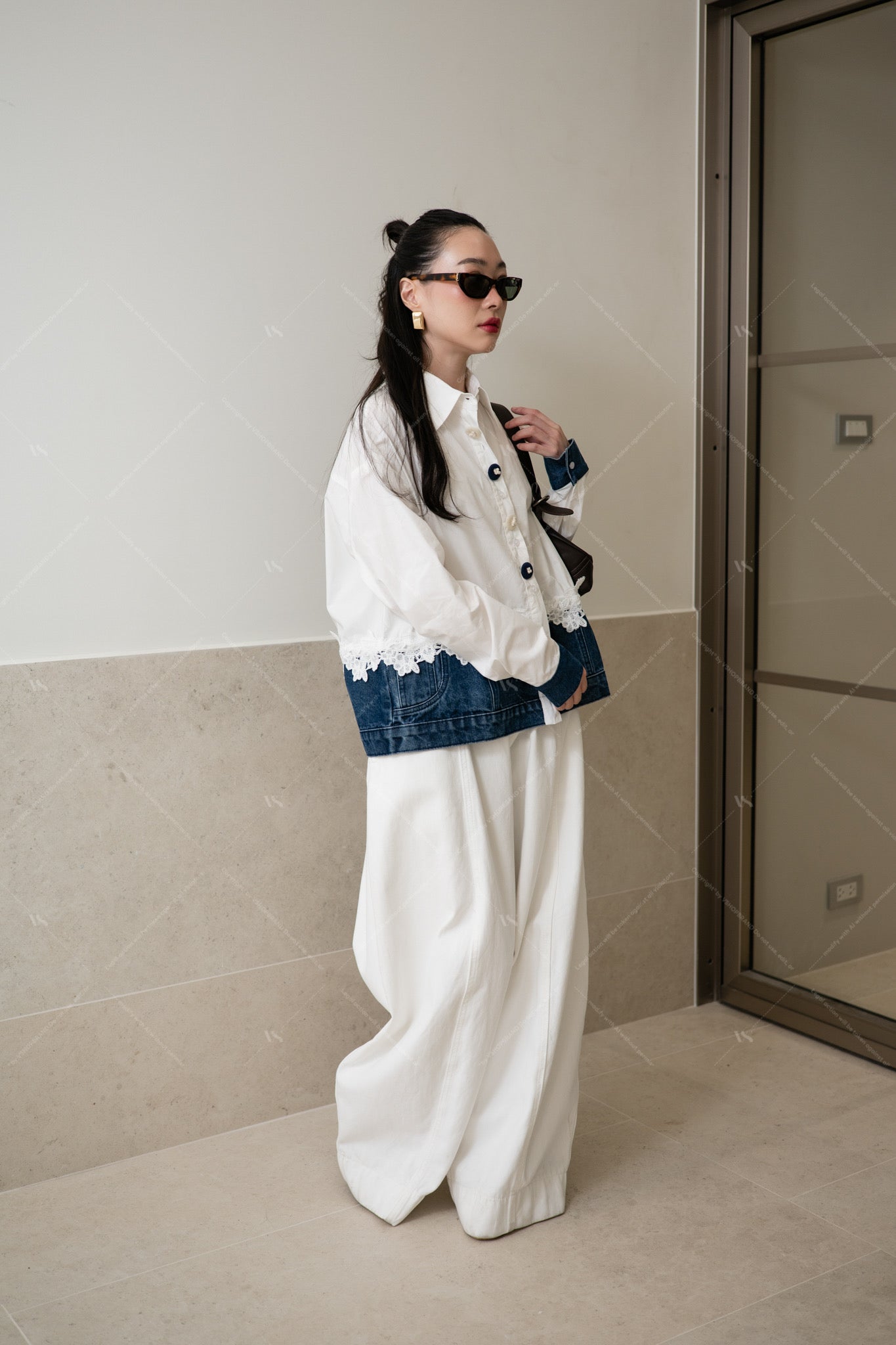 Denim Love white