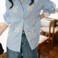 Bow shirt Blue