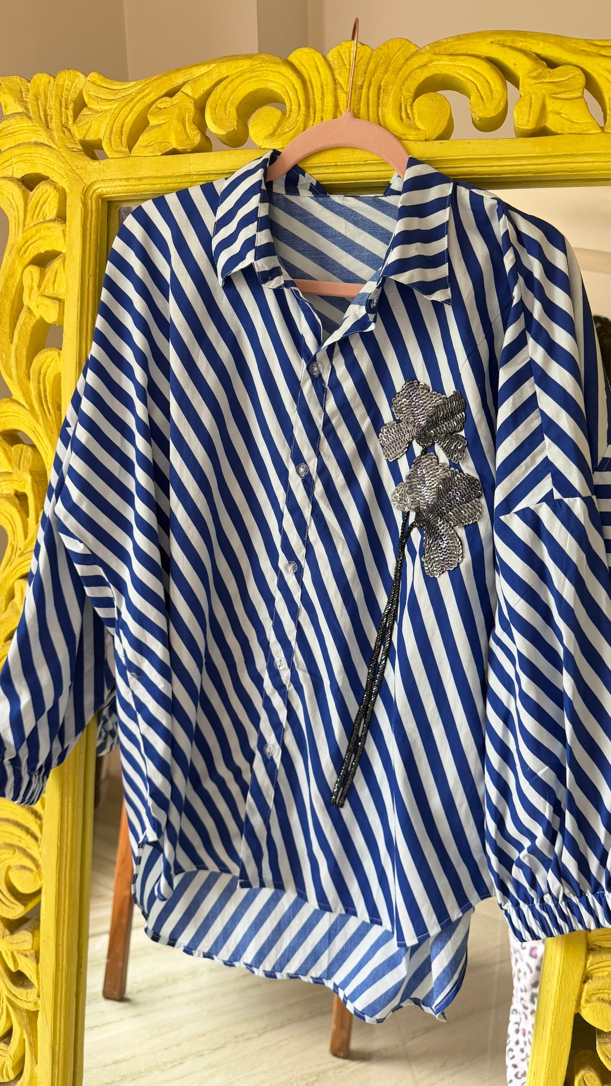 Flirty striped shirt