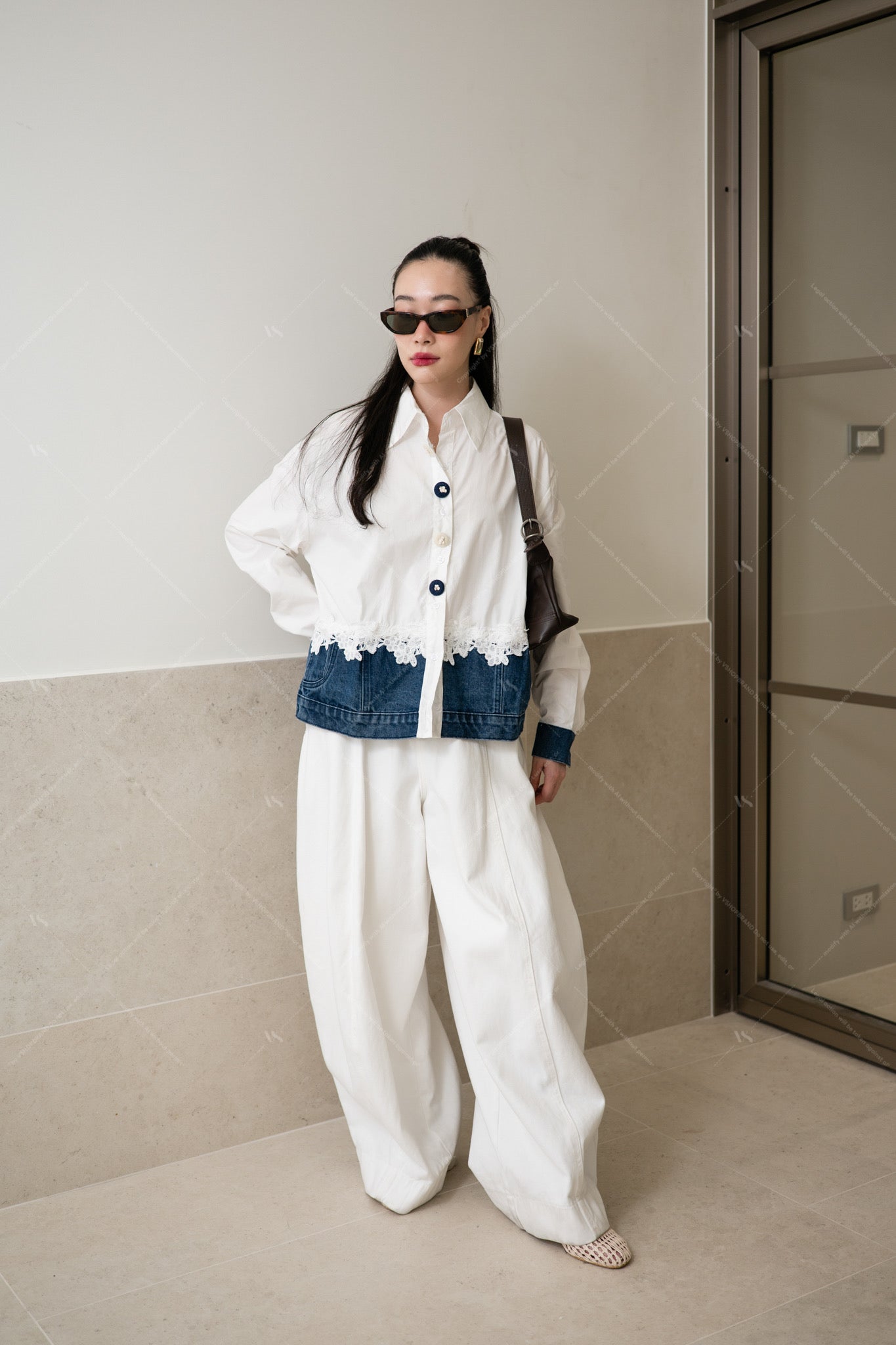 Denim Love white