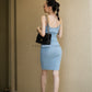 The Milan Dress Blue