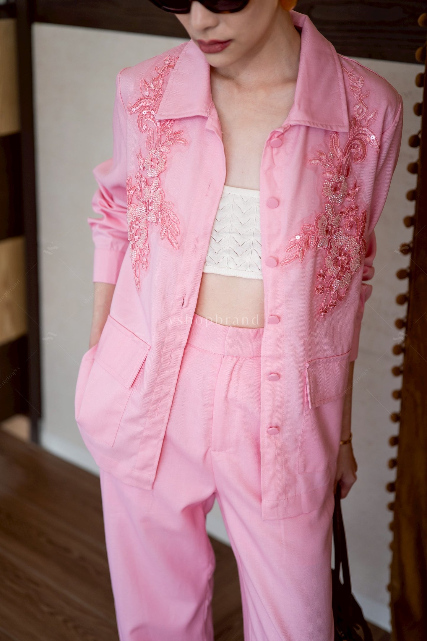The Desire Co-ord Set pink