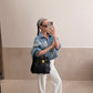 Denim Desire Shacket Blue Light