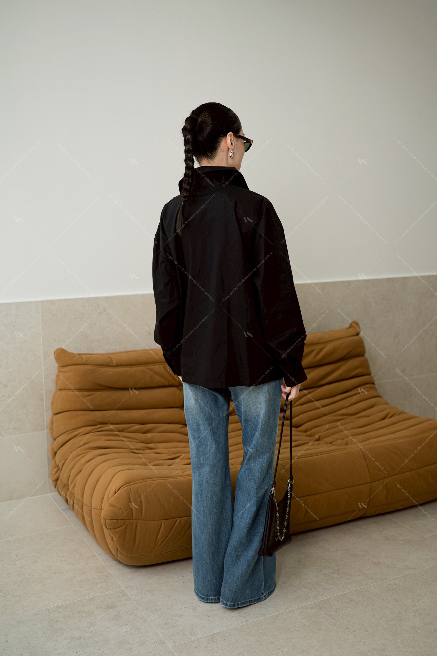 Three Tier Shirt Black