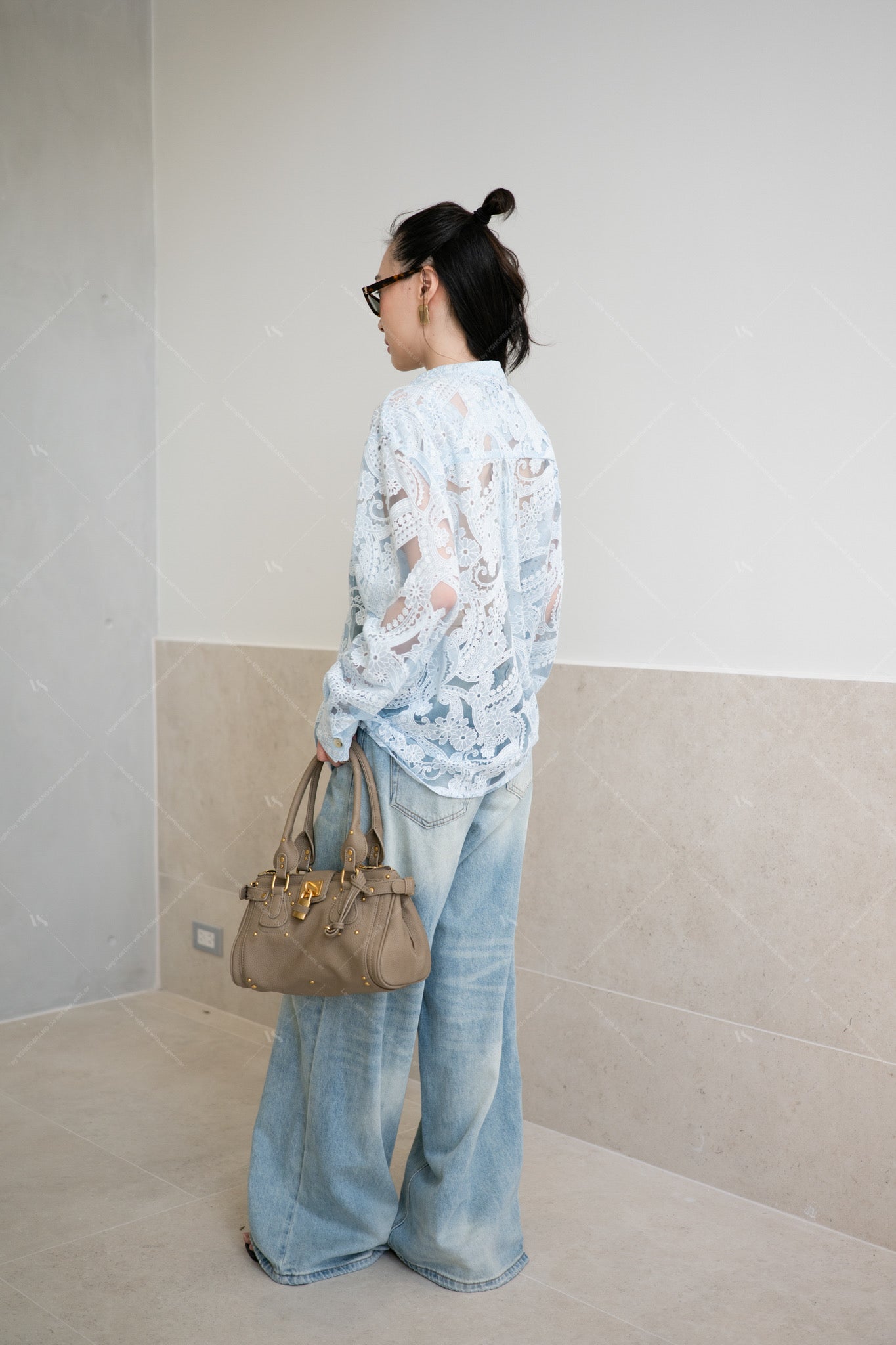Cannes Flora Shirt Blue