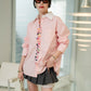 Bubble Button shirt pink