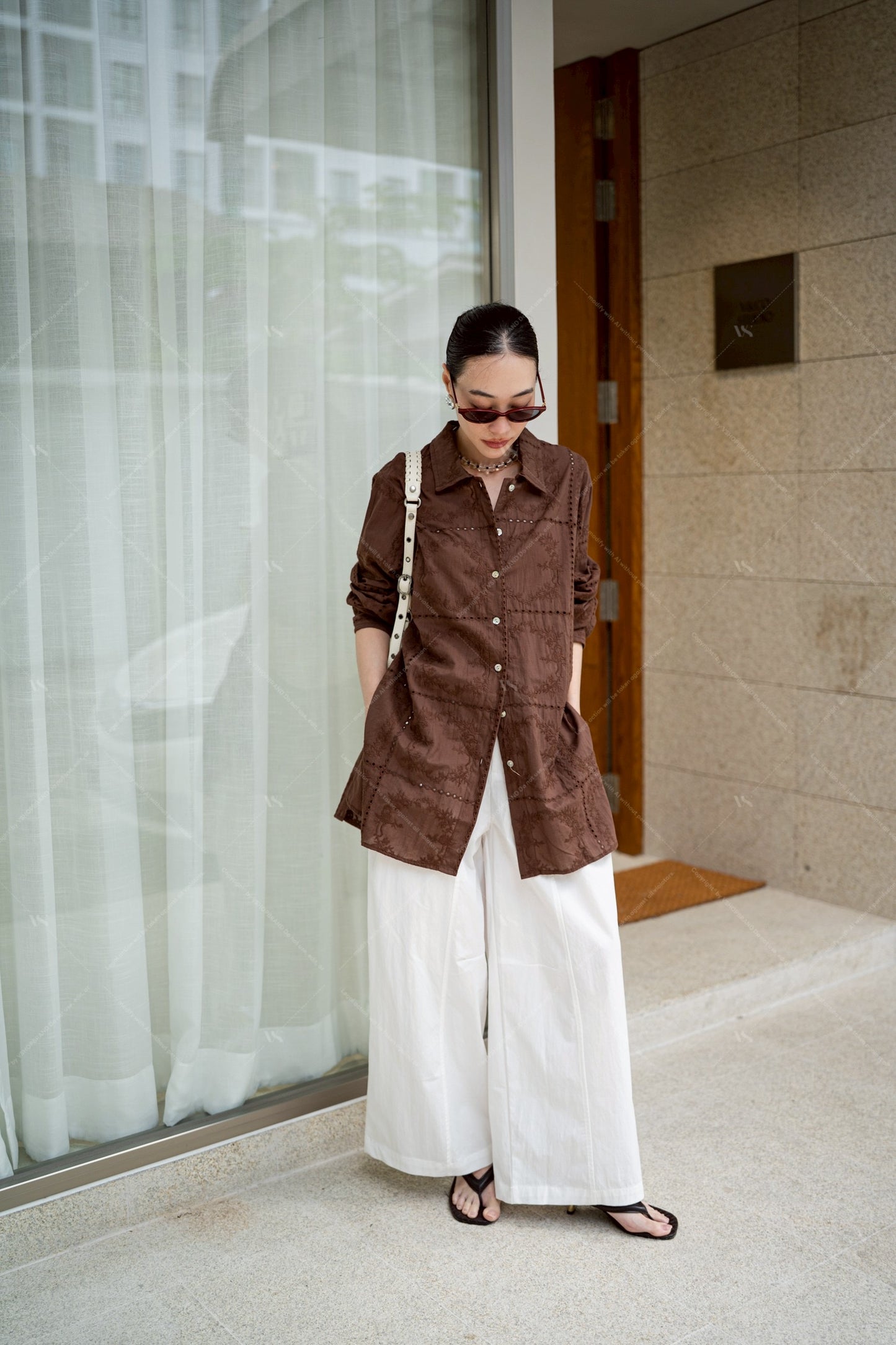 Frida shirt brown