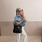 Denim Desire Shacket Blue Light