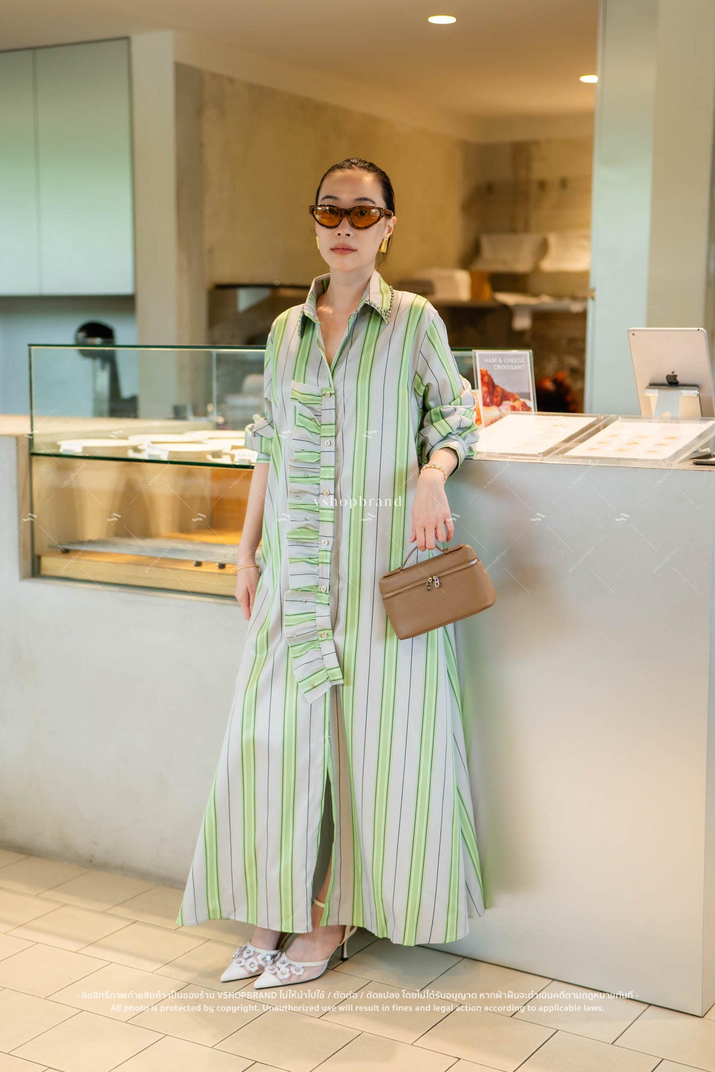 Candy cane Dress Green