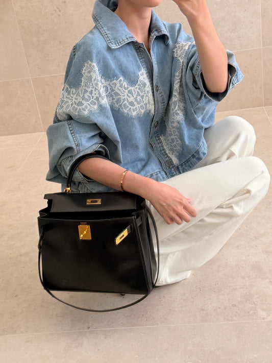 Denim Desire Shacket Blue Light