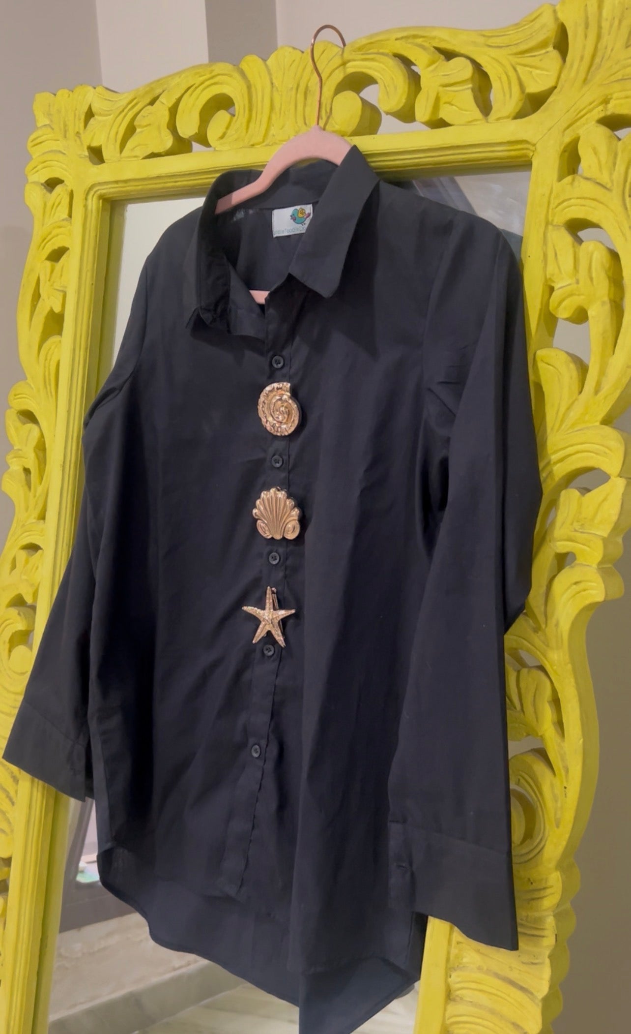 Sea shell  Shirt Black