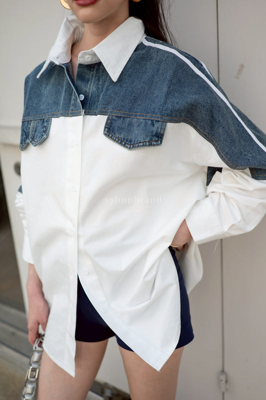 Denim Love White