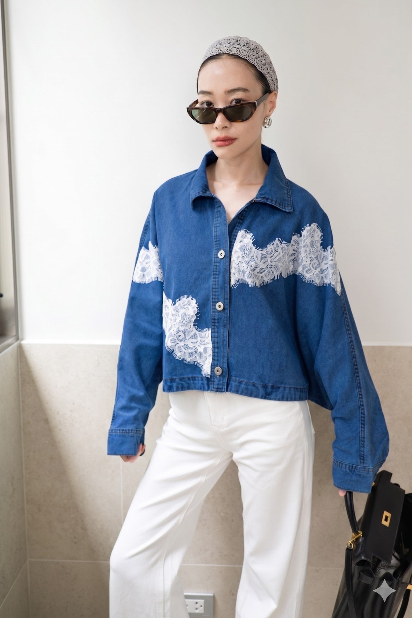 Denim Desire Shacket Blue Dark