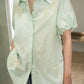Amsterdam butterflies Shirt Green