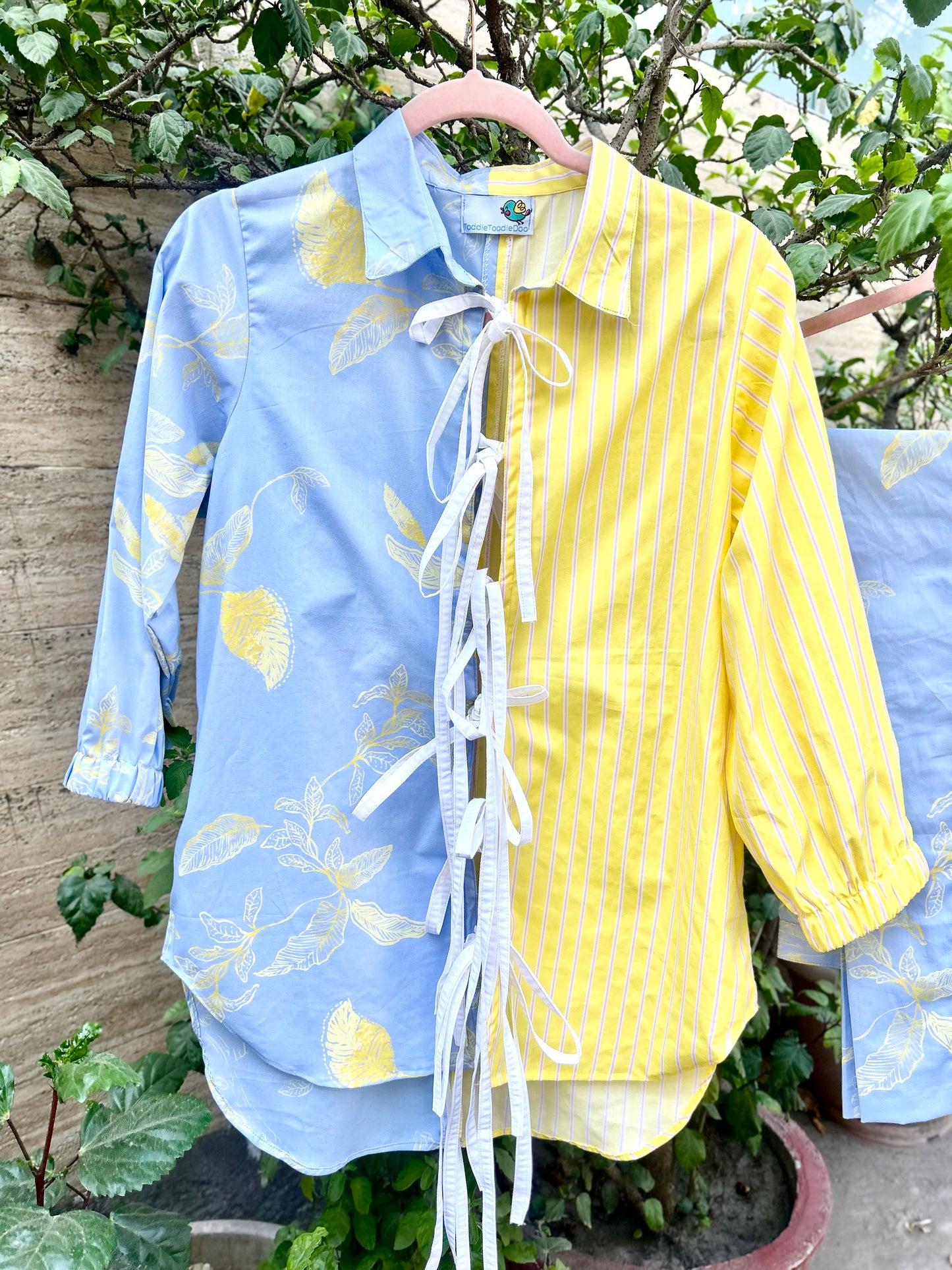 Lemonade  tie up shirt