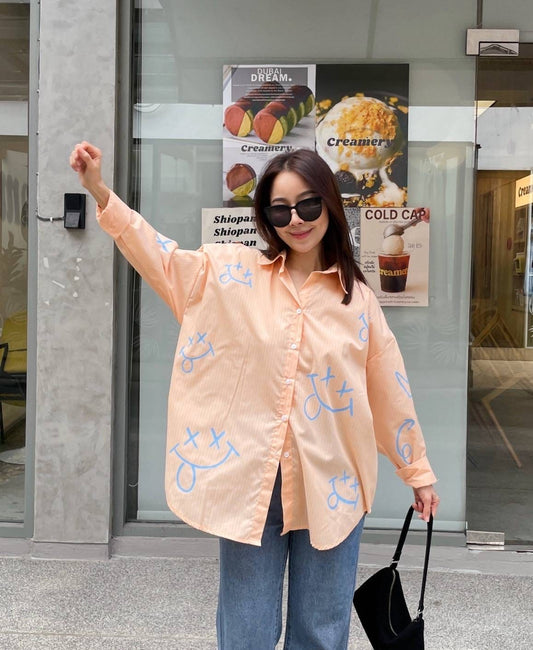 Oversize Style Be happy