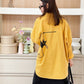 Oversize Style Shirt Cat Nap yellow
