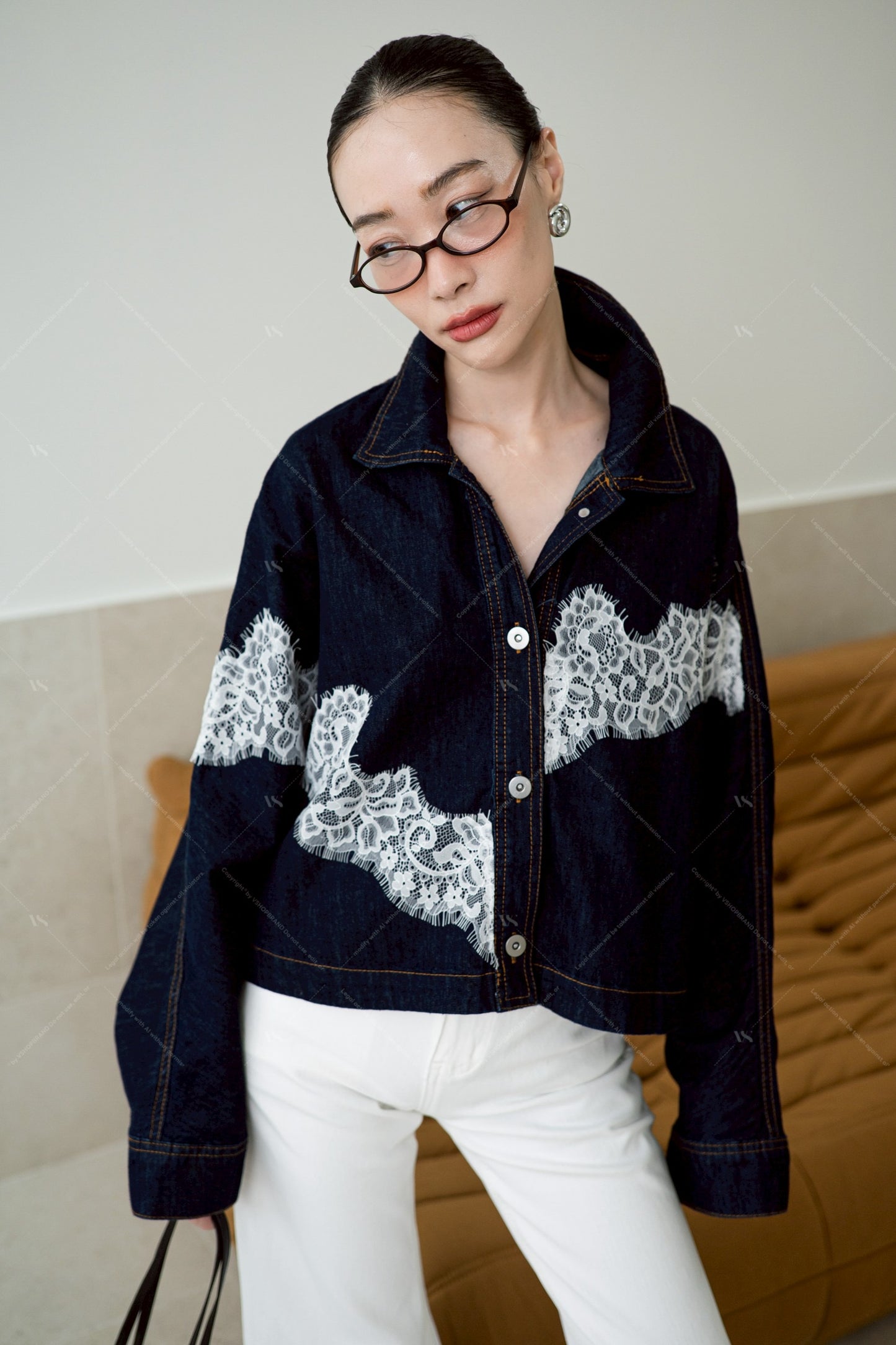 Denim Desire Shacket Black