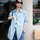 Bejewelled Shirt Blue