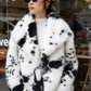 Faux Fur black and white