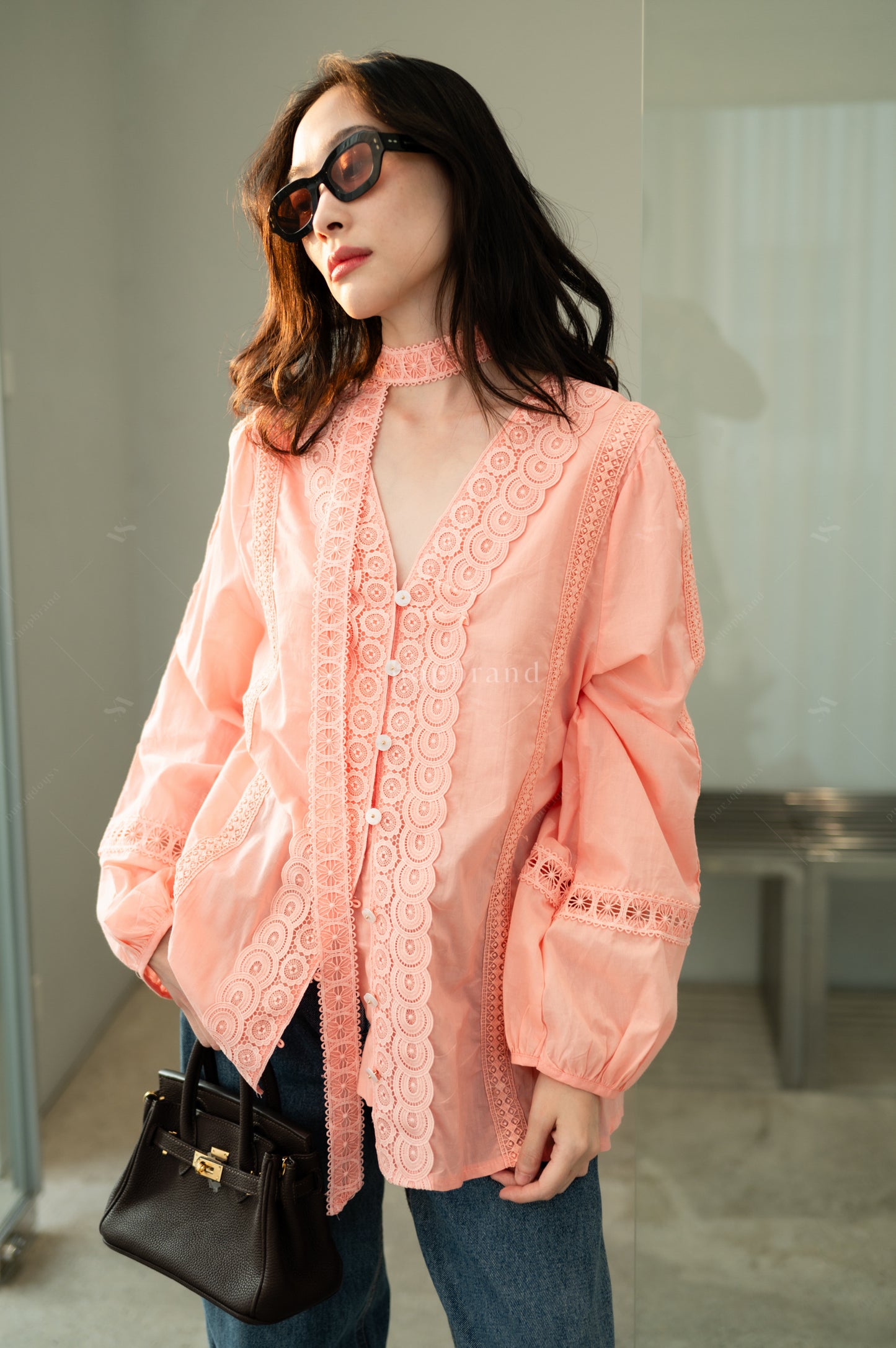 Lace Love Shirt Orange