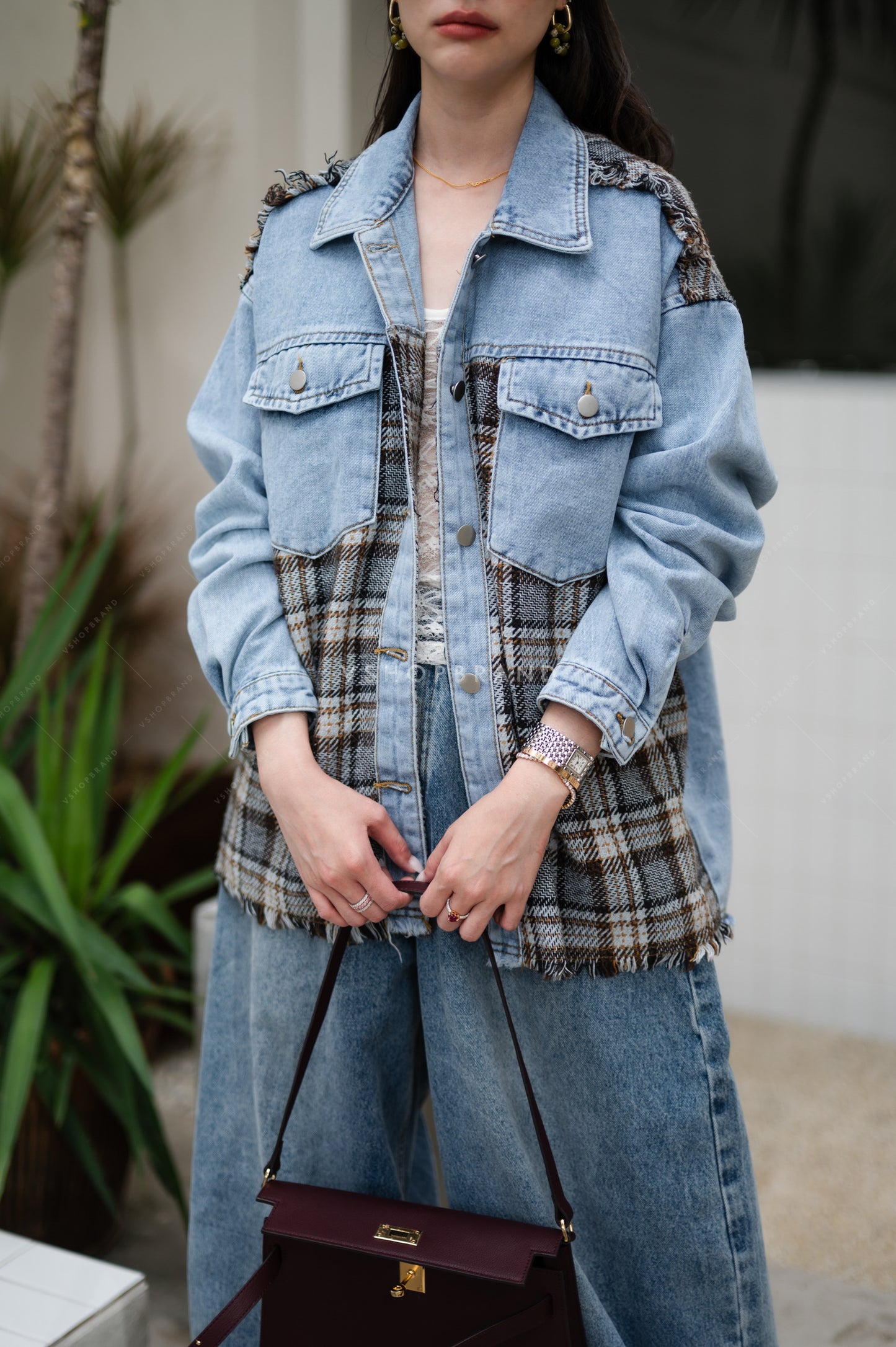 Starlight denim shacket