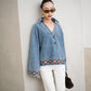 Denim boho love Light