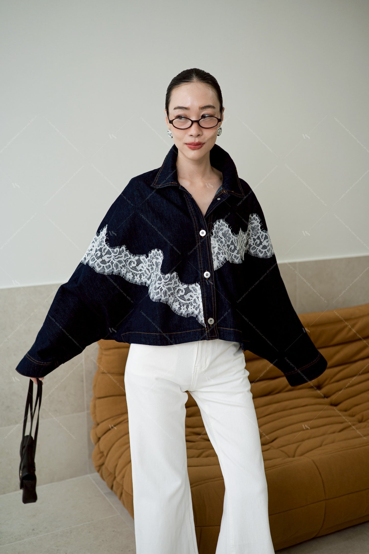 Denim Desire Shacket Black